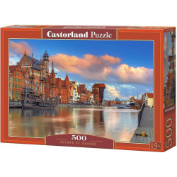 Пъзел Castorland от 500 части - Цветовете на Гданск