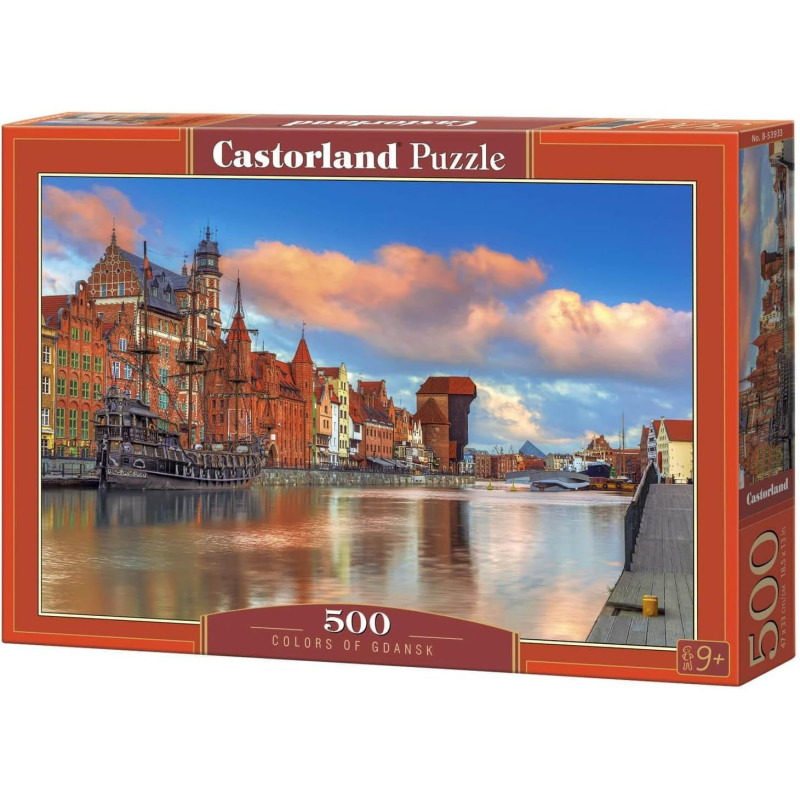 Пъзел Castorland от 500 части - Цветовете на Гданск