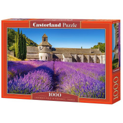 Пъзел Castorland от 1000 части - Лавандулово поле във Франция