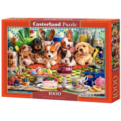Пъзел Castorland от 1000 части - Десерти за кученца