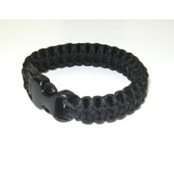 Гривна за оцеляване Paracord - COBRA Black