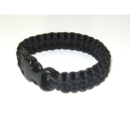 Гривна за оцеляване Paracord - COBRA Black