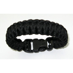 Гривна за оцеляване Paracord - COBRA Black