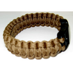 Гривна за оцеляване Paracord - COBRA Coyote Brown