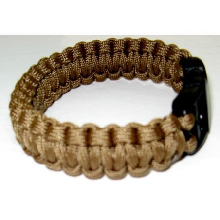 Гривна за оцеляване Paracord - COBRA Coyote Brown