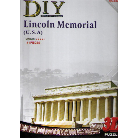 Lincoln Memorial (U.S.A.) - 3D Пъзел